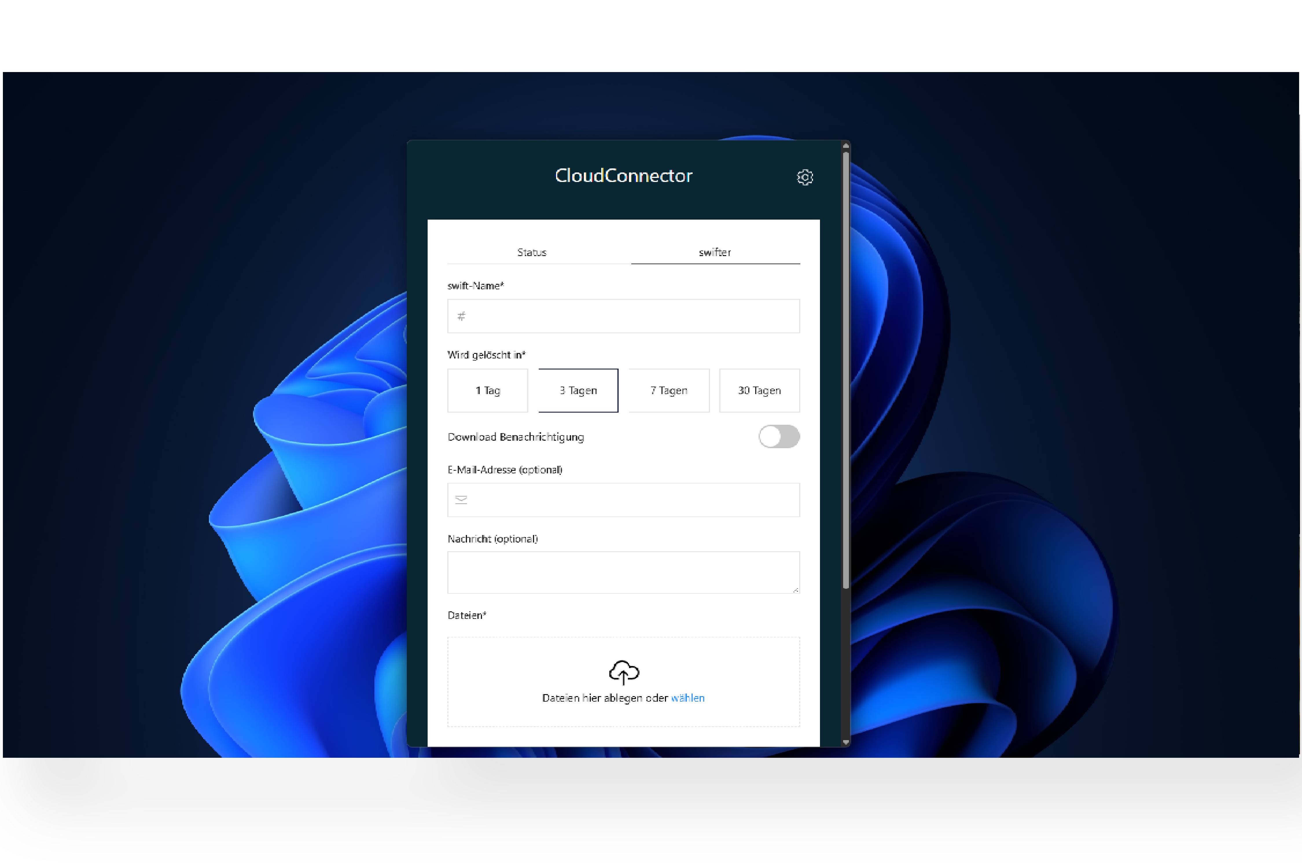 mySwifter Datentransfer
